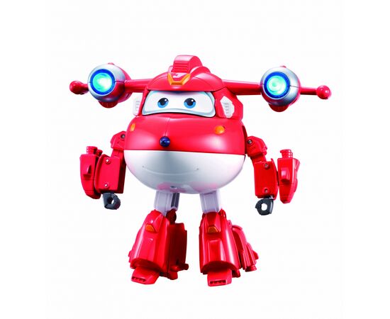 Трансформер Super Wings Supercharge Lights Sounds Jett, Джетт, свет, звук (EU740431), изображение 3 Трансформер Super Wings Supercharge Lights Sounds Jett, Джетт, свет, звук (EU740431), изображение 3