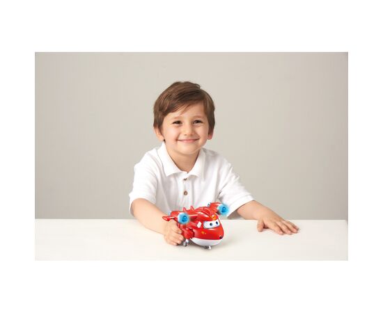 Трансформер Super Wings Supercharge Lights Sounds Jett, Джетт, свет, звук (EU740431), изображение 4 Трансформер Super Wings Supercharge Lights Sounds Jett, Джетт, свет, звук (EU740431), изображение 4