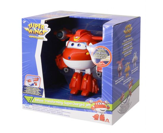 Трансформер Super Wings Supercharge Lights Sounds Jett, Джетт, свет, звук (EU740431), изображение 6 Трансформер Super Wings Supercharge Lights Sounds Jett, Джетт, свет, звук (EU740431), изображение 6