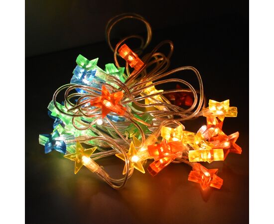 Гирлянда Jumi Звезды 1,5 м 35 ламп, мультицветной (5900410318045), изображение 2 Гирлянда Jumi Звезды 1,5 м 35 ламп, мультицветной (5900410318045), изображение 2