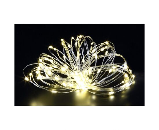 Гирлянда Novogod`ko нить на медн. провода, 100 LED, теплый белый, 10 м, статичес (973782)