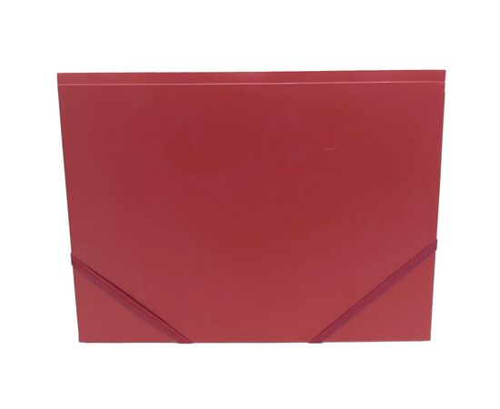 Папка на резинках H-Tone А4, красная (FOLD-HT-JJ40941-R), изображение 2 Папка на резинках H-Tone А4, красная (FOLD-HT-JJ40941-R), изображение 2
