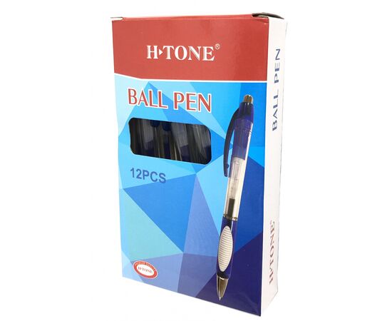 Ручка гелевая H-Tone автоматическая 0,5мм, синяя, уп. 12 шт. (PEN-HT-JJ20218A-BL), изображение 2