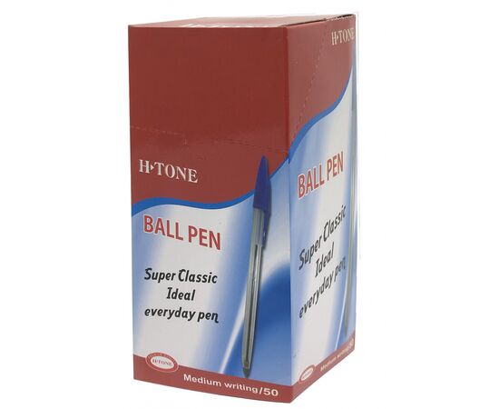 Ручка шариковая H-Tone 0,7мм, синяя, уп. 50 шт (PEN-HT-JJ20103-BL), изображение 2 Ручка шариковая H-Tone 0,7мм, синяя, уп. 50 шт (PEN-HT-JJ20103-BL), изображение 2