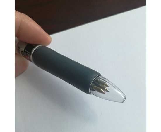 Ручка шариковая Baoke Ручка кулькова автоматична 0.7 мм, 3-колірна з грипом Agile (PEN-BAO-B50), изображение 2 Ручка шариковая Baoke Ручка кулькова автоматична 0.7 мм, 3-колірна з грипом Agile (PEN-BAO-B50), изображение 2