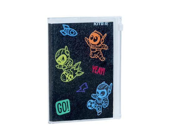 Блокнот Kite силіконова обкладинка, 80 арк., Black space (K22-462-3), зображення 2