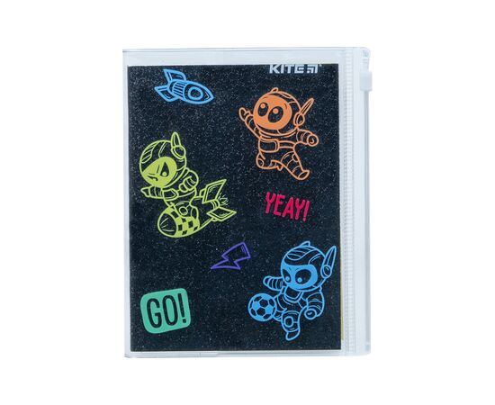 Блокнот Kite силиконовая обложка, 80 л., Black space (K22-462-3)