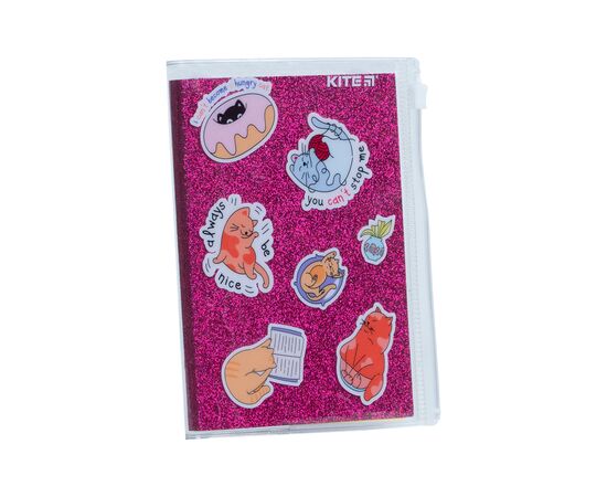 Блокнот Kite силиконовая обложка, 80 л., Pink cats (K22-462-1), изображение 2