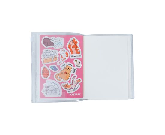 Блокнот Kite силиконовая обложка, 80 л., Pink cats (K22-462-1), изображение 4