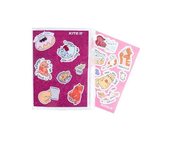 Блокнот Kite силиконовая обложка, 80 л., Pink cats (K22-462-1), изображение 5