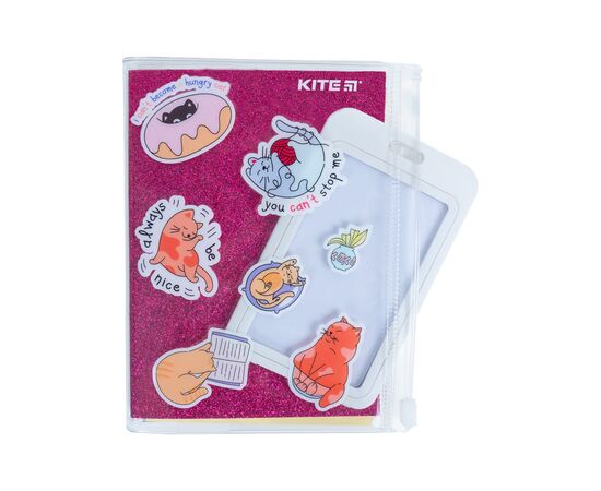 Блокнот Kite силиконовая обложка, 80 л., Pink cats (K22-462-1), изображение 6