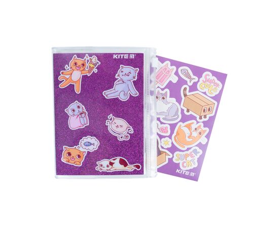 Блокнот Kite силиконовая обложка, 80 л., Purple cats (K22-462-2), изображение 5 Блокнот Kite силиконовая обложка, 80 л., Purple cats (K22-462-2), изображение 5