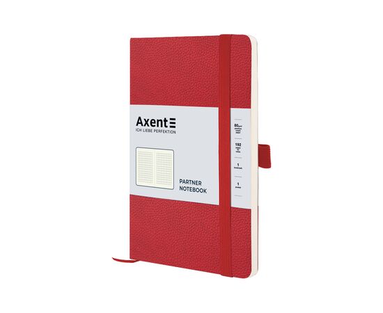 Блокнот Axent Partner Soft Skin 125x195 мм 96 листов в клетку Красный (8616-06-A)