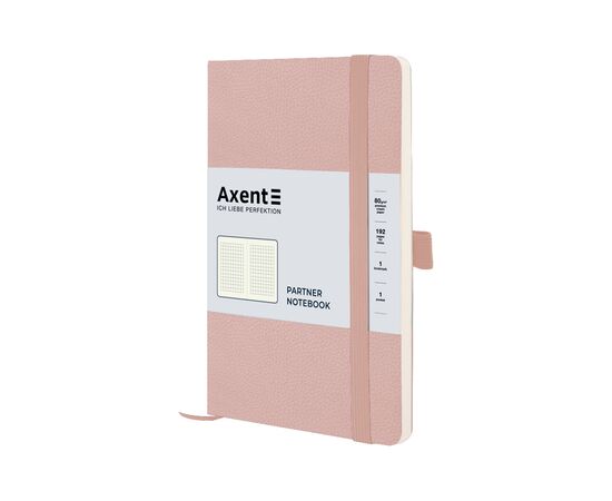 Блокнот Axent Partner Soft Skin 125x195 мм 96 аркушів у клітинка Пудровий (8616-24-A)