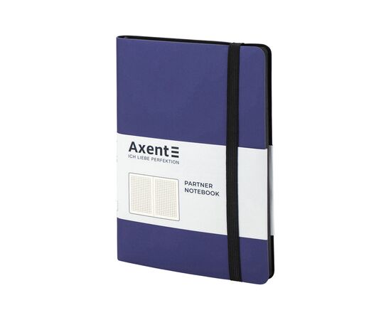 Блокнот Axent Partner Soft Skin 125x195 мм 96 аркушів у клітинка Темно-син (8206-38-A), зображення 2