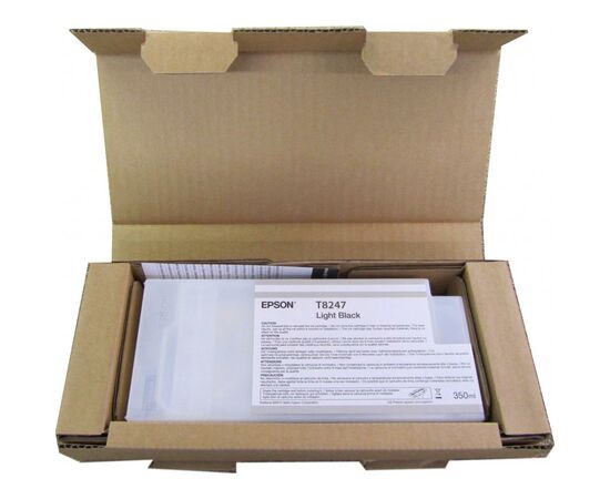 Картридж Epson SureColor SC-P6000/P7000/P8000/P9000 Light Black 350мл (C13T824700), зображення 2 Картридж Epson SureColor SC-P6000/P7000/P8000/P9000 Light Black 350мл (C13T824700), зображення 2