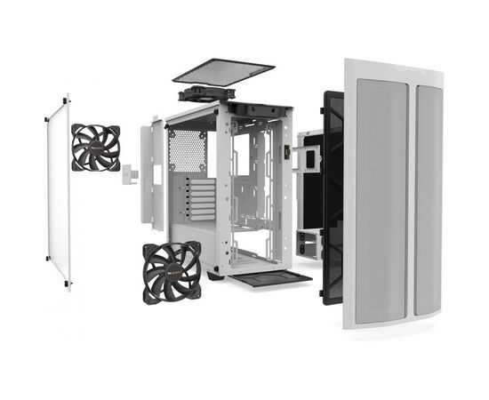 Корпус Be quiet! Pure Base 500DX White (BGW38), изображение 8 Корпус Be quiet! Pure Base 500DX White (BGW38), изображение 8