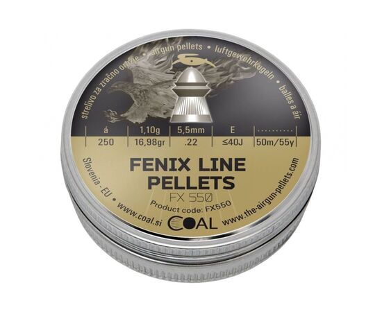Пульки Coal Fenix Line 5,5 мм 250 шт/уп (FX550)
