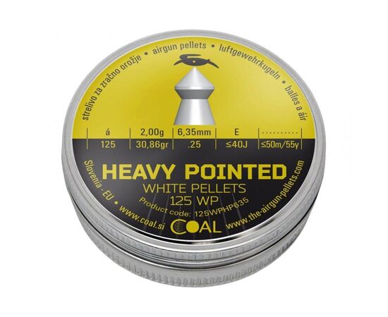 Пульки Coal Heavy Pointed 6,35 мм 125 шт/уп (125WPHP635)