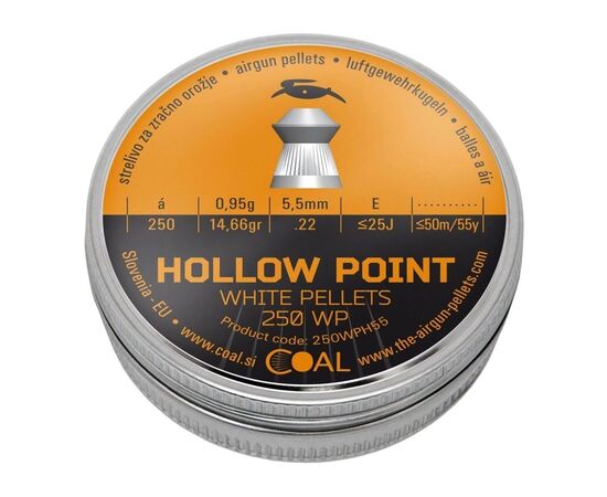 Пульки Coal Hollow Point 5,5 мм 250 шт/уп (250WPH55)