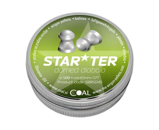 Пульки Coal Starter Domed 4,5 мм 500 шт/уп (500SD45)