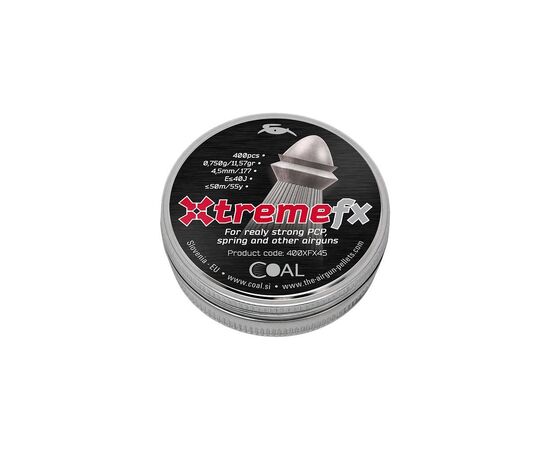 Пульки Coal Xtreme FX 4,5 мм 400 шт/уп (400XFX45)