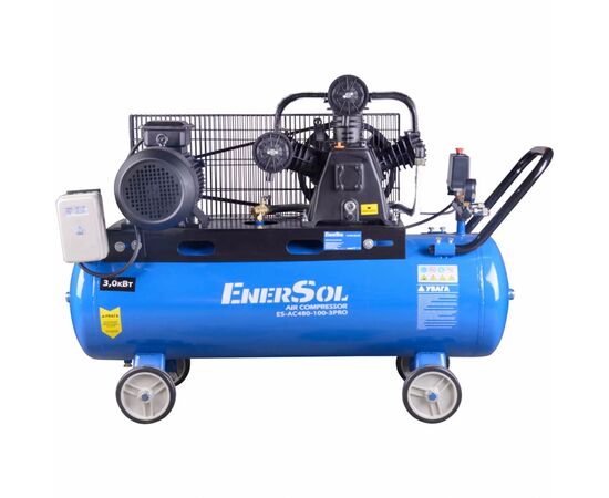 Компрессор Enersol с ременным приводом 480 л/мин, 3.0 кВт (ES-AC480-100-3PRO)