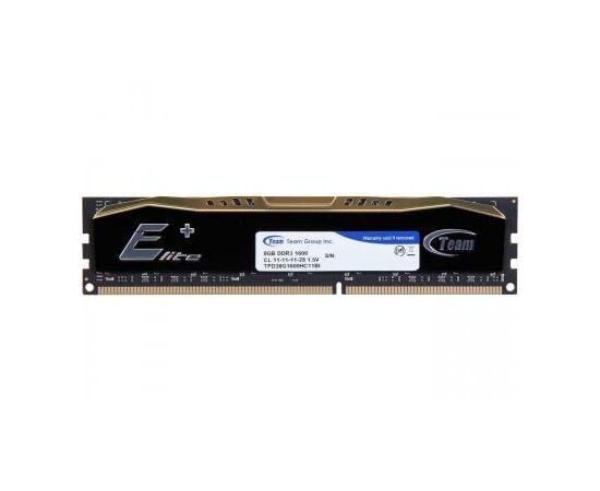 Модуль памяти для компьютера DDR3 8GB 1600 MHz Elite Plus Black Team (TPD38G1600HC1101), изображение 2 Модуль памяти для компьютера DDR3 8GB 1600 MHz Elite Plus Black Team (TPD38G1600HC1101), изображение 2