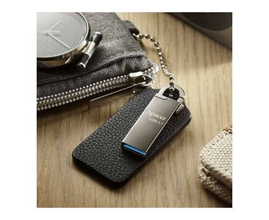 USB флеш накопитель Apacer 64GB AH15A Ashy USB 3.1 (AP64GAH15AA-1), изображение 3