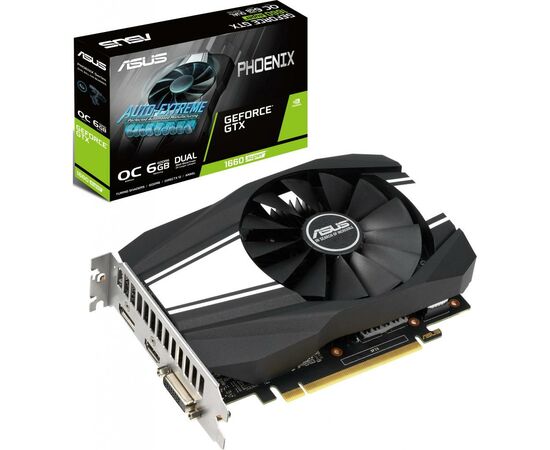 Видеокарта ASUS GeForce GTX1660 SUPER 6144Mb PHOENIX OC (PH-GTX1660S-O6G)