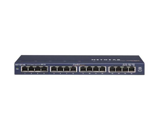 Коммутатор сетевой Netgear GS116GE, изображение 3 Коммутатор сетевой Netgear GS116GE, изображение 3