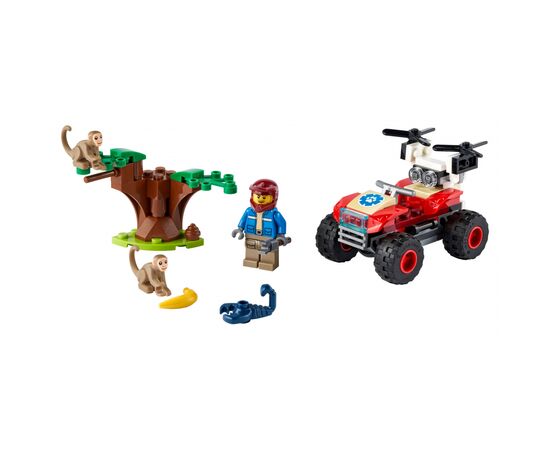 Конструктор LEGO City Спасательный вездеход для зверей 74 деталей (60300), изображение 2 Конструктор LEGO City Спасательный вездеход для зверей 74 деталей (60300), изображение 2