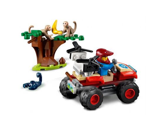 Конструктор LEGO City Спасательный вездеход для зверей 74 деталей (60300), изображение 4 Конструктор LEGO City Спасательный вездеход для зверей 74 деталей (60300), изображение 4