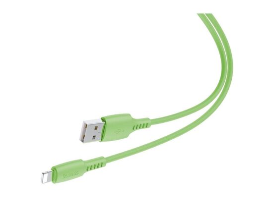Дата кабель USB 2.0 AM to Lightning 1.2m 2.4A green Baseus (CALDC-06), изображение 2 Дата кабель USB 2.0 AM to Lightning 1.2m 2.4A green Baseus (CALDC-06), изображение 2