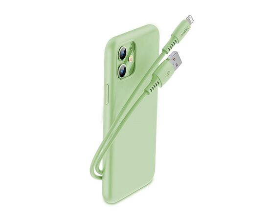 Дата кабель USB 2.0 AM to Lightning 1.2m 2.4A green Baseus (CALDC-06), изображение 3 Дата кабель USB 2.0 AM to Lightning 1.2m 2.4A green Baseus (CALDC-06), изображение 3