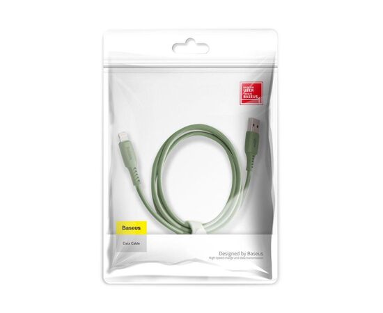 Дата кабель USB 2.0 AM to Lightning 1.2m 2.4A green Baseus (CALDC-06), изображение 4 Дата кабель USB 2.0 AM to Lightning 1.2m 2.4A green Baseus (CALDC-06), изображение 4