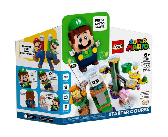 Конструктор LEGO Super Mario Стартовый набор Приключения вместе с Луиджи 280 (71387)