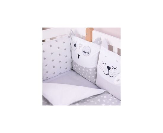 Детский постельный набор Верес Smiling animals white-gray new (216.07.110*90), изображение 4 Детский постельный набор Верес Smiling animals white-gray new (216.07.110*90), изображение 4