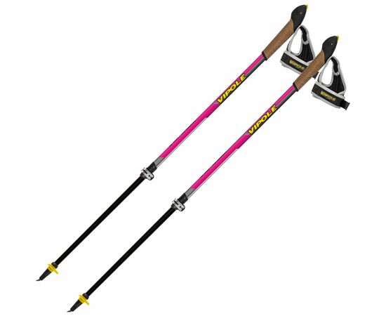 Палки для скандинавской ходьбы Vipole Instructor Vario QL Violet DLX S2029 (928538)