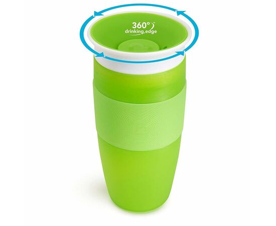 Поїльник-непроливайка Munchkin Miracle 360° Sippy 414 мл Зелена (17109.02), зображення 2