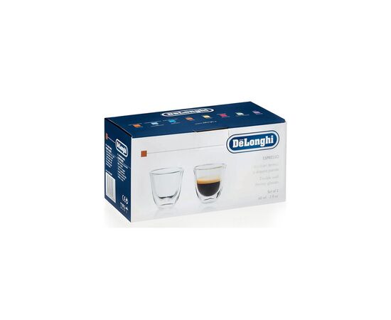 Набір чашок DeLonghi Espresso 2 шт 60 мл (00000010999), зображення 3 Набір чашок DeLonghi Espresso 2 шт 60 мл (00000010999), зображення 3
