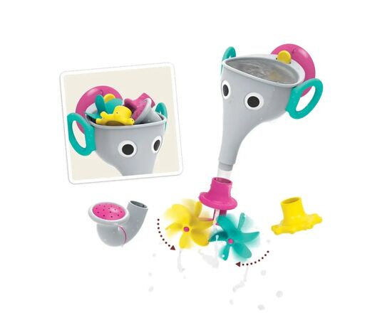 Игрушка для ванной Yookidoo Веселый слоник серый (73540), изображение 4