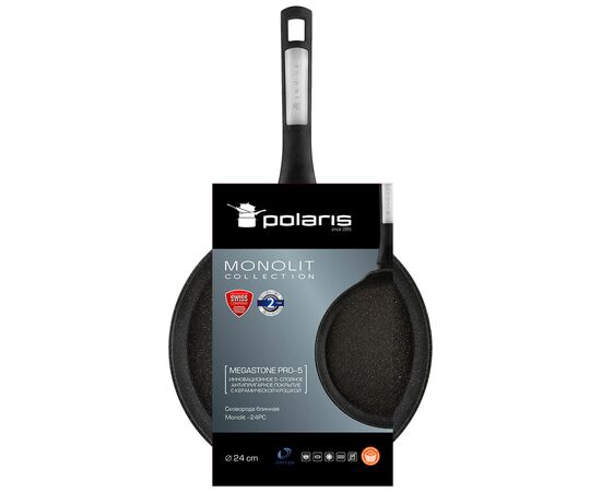 Сковорода Polaris для блинов Monolit 24 см (Monolit-24PC), изображение 8 Сковорода Polaris для блинов Monolit 24 см (Monolit-24PC), изображение 8