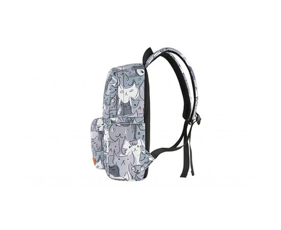 Рюкзак для ноутбука 2E 13" TeensPack Cats, grey (2E-BPT6114GC), изображение 4 Рюкзак для ноутбука 2E 13" TeensPack Cats, grey (2E-BPT6114GC), изображение 4