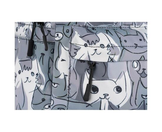 Рюкзак для ноутбука 2E 13" TeensPack Cats, grey (2E-BPT6114GC), изображение 7 Рюкзак для ноутбука 2E 13" TeensPack Cats, grey (2E-BPT6114GC), изображение 7