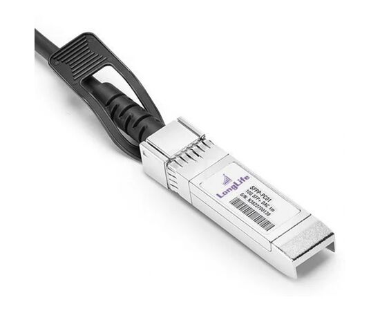 Оптический патчкорд Alistar SFP+ to SFP+ 10G Directly-attached Copper Cable 5M (DAC-SFP+5M), изображение 2 Оптический патчкорд Alistar SFP+ to SFP+ 10G Directly-attached Copper Cable 5M (DAC-SFP+5M), изображение 2