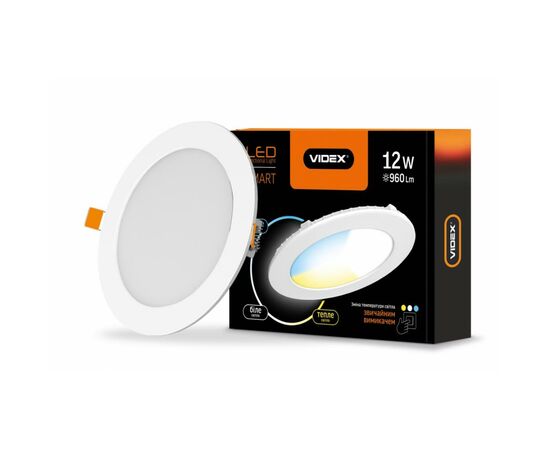 Светильник Videx 12W 3000-6200K 220V С3 (VL-DLRС3 -12), изображение 2 Светильник Videx 12W 3000-6200K 220V С3 (VL-DLRС3 -12), изображение 2