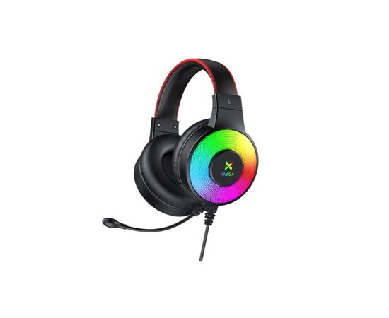 Навушники Vinga HSCU-100 Gaming LED Black (HSCU-100), зображення 2 Навушники Vinga HSCU-100 Gaming LED Black (HSCU-100), зображення 2