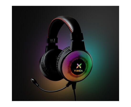 Навушники Vinga HSCU-100 Gaming LED Black (HSCU-100), зображення 8 Навушники Vinga HSCU-100 Gaming LED Black (HSCU-100), зображення 8