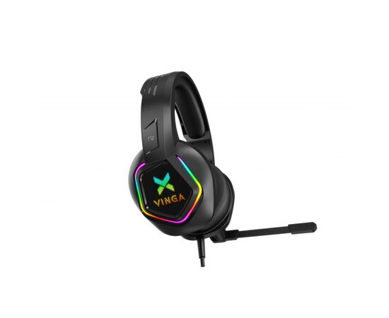 Навушники Vinga HSCU-160 Gaming LED Black (HSCU-160), зображення 2 Навушники Vinga HSCU-160 Gaming LED Black (HSCU-160), зображення 2